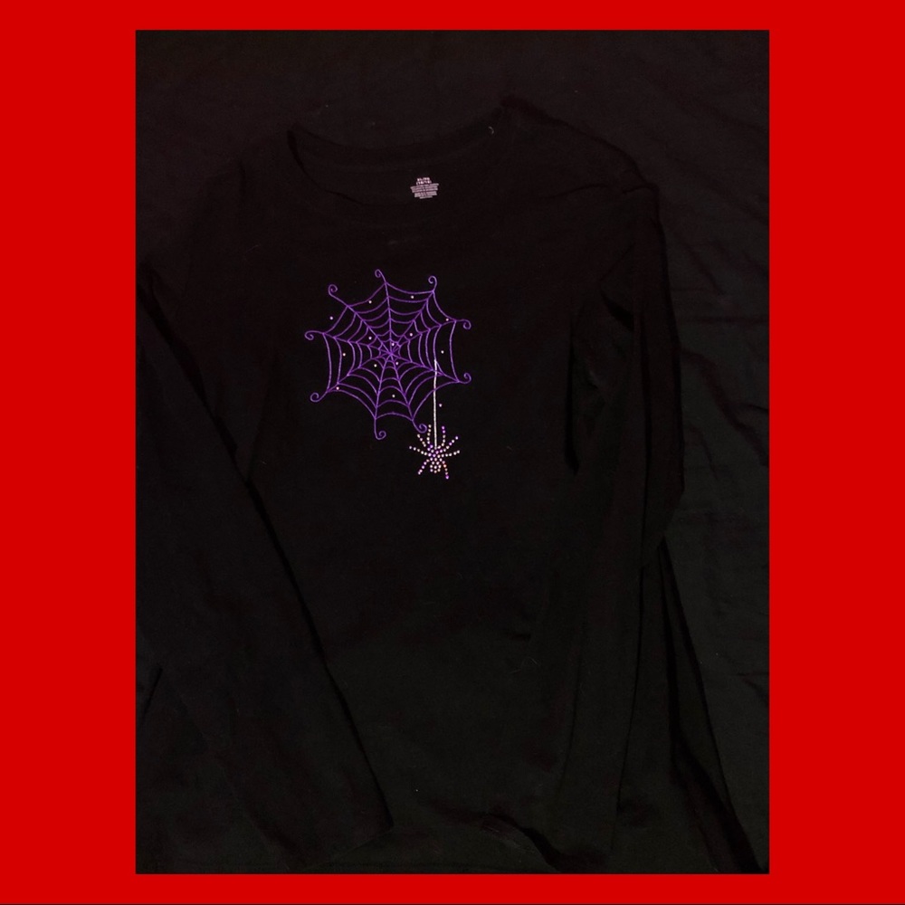 spider web halloween tee